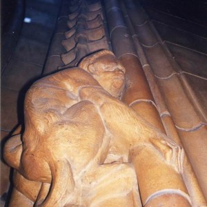 carved column from the Natural history museum
