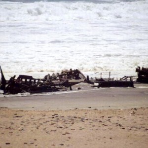 SMS Seal ship wreck in the Skeleton National Park.